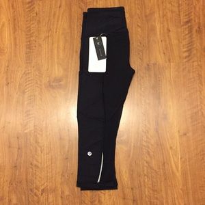Brand New Black Lululemon Cropped Leggings